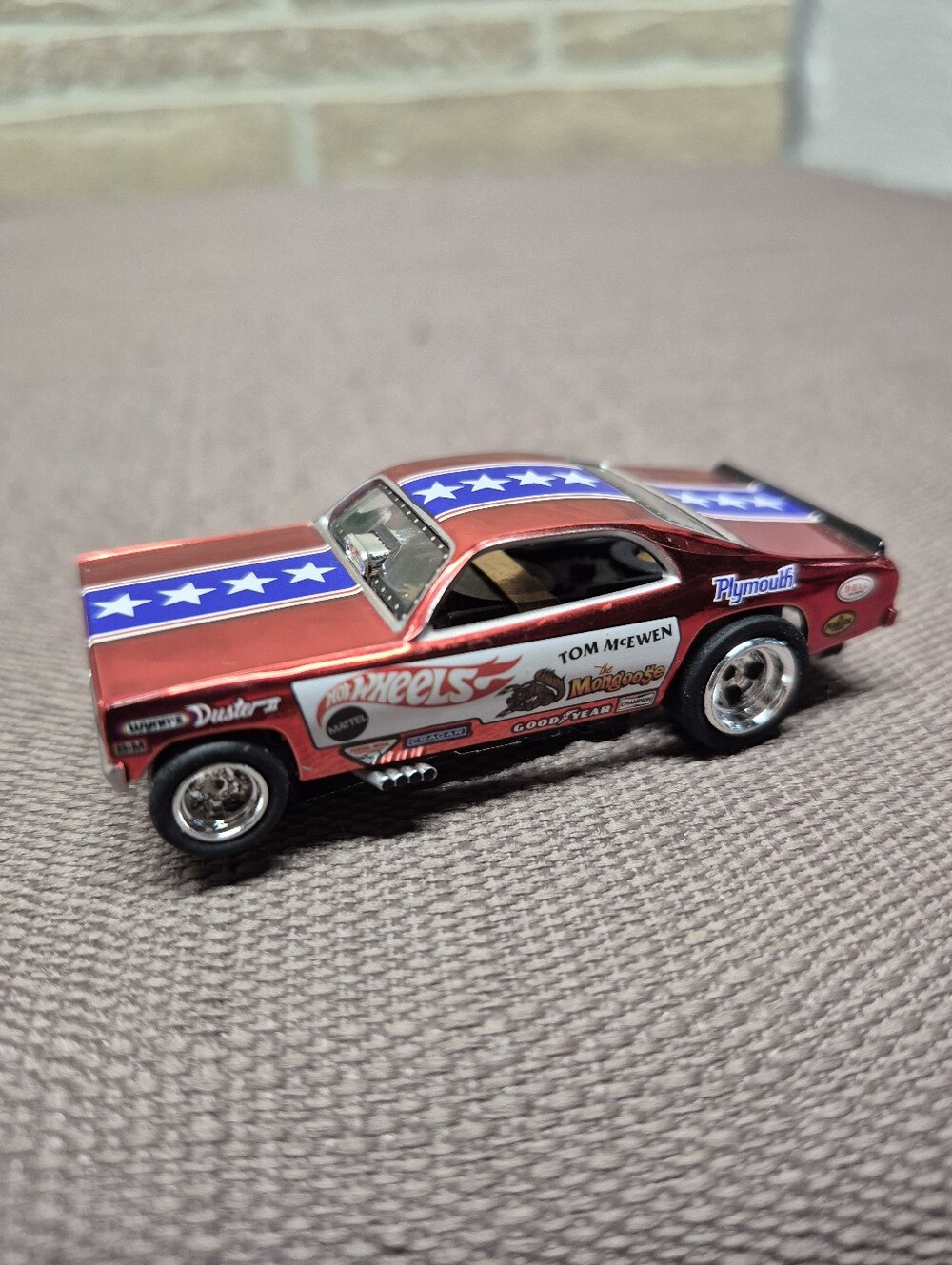 Red Plymouth Duster Slot Car - Picture 2 of 5